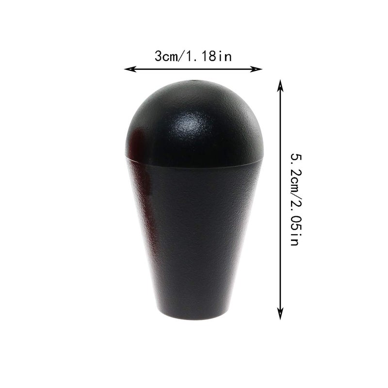 Maxmoral 2pcs Arcade Ellipse American Style Joystick Topball Handle Arcade Ball Top Replacement Accessories for Arcade1up Cabinet Red Black - Image 3